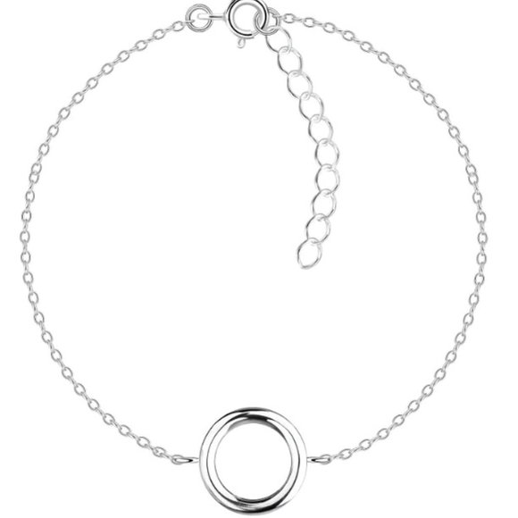 Sterling Silver Circle Bracelet - Picture 1 of 1